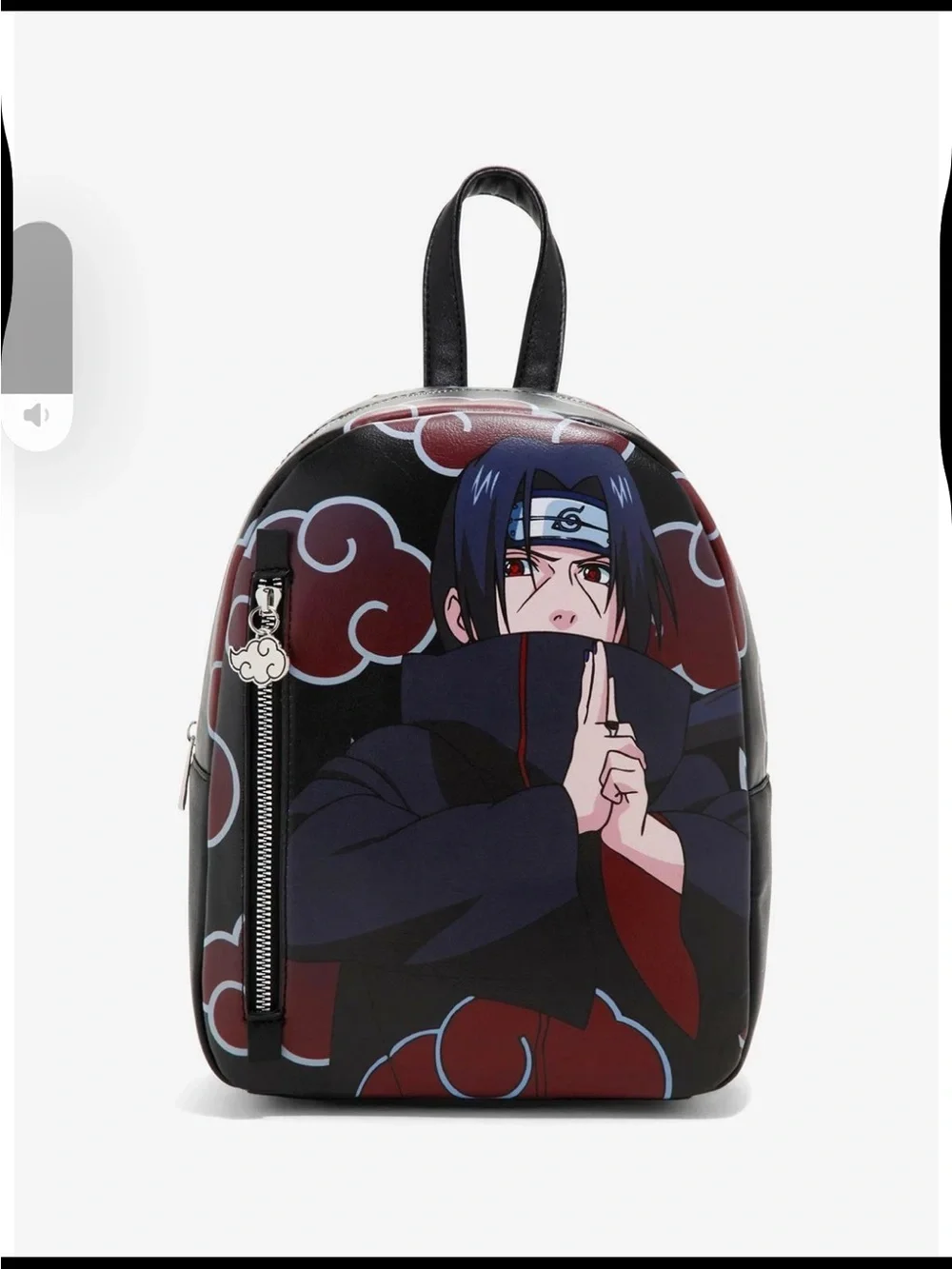 Naruto shippuden itachi akatsuki mini backpack